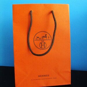 HERMES Gift Small Shopping Bag 8.5 x 6 x 2.5